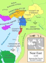 1135年的近東局勢：埃德薩伯國與十字軍諸國