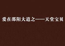 愛在邵陽大道之——天堂寶貝 愛在邵陽大道之——天堂寶貝
