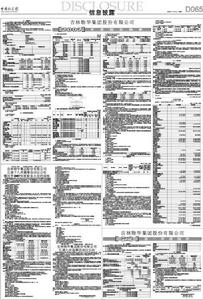 吉林物華集團股份有限公司 吉林物華集團股份有限公司