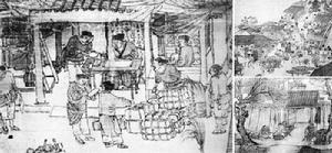 《清明上河圖》上因稅款發生爭執