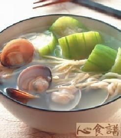 絲瓜蚌面 絲瓜蚌面