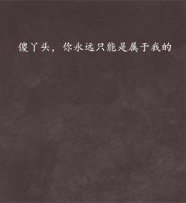 傻丫頭,你永遠只能是屬於我的 傻丫頭,你永遠只能是屬於我的