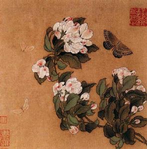 宋海棠蛺蝶圖頁 宋海棠蛺蝶圖頁