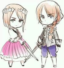 左為波/蘭（女體），右為立/陶/宛（女體）