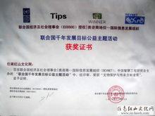 榮獲聯合國千年發展目標(文物保護貢獻金獎)