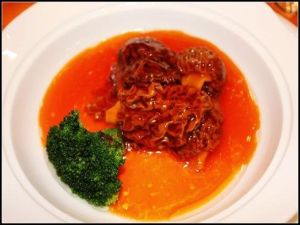 百花鮑汁羊肚菌 百花鮑汁羊肚菌