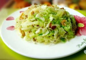 椰菜炒蝦米肉片 椰菜炒蝦米肉片