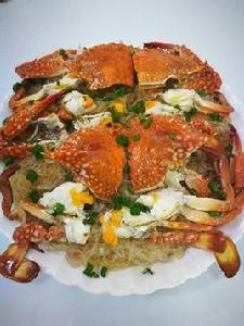 蒜蓉冬粉蒸蟹 蒜蓉冬粉蒸蟹