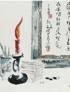 閒敲棋子落燈花 閒敲棋子落燈花