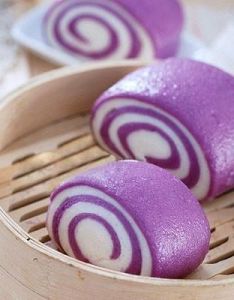 紫薯花捲 紫薯花捲