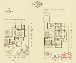 四室四廳三衛戶型圖