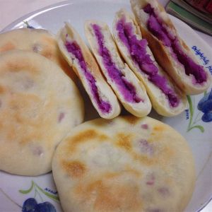 紫薯山藥餅 紫薯山藥餅