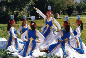 烏蘭牧騎隊表演文藝節目