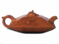 清龍鈕扁方合斗壺 清龍鈕扁方合斗壺