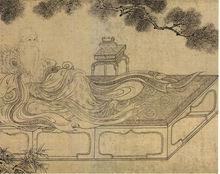 老子授經圖卷（局部）