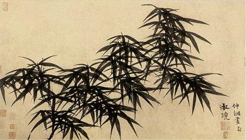 《墨竹圖》