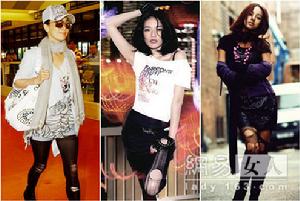 左起：劉嘉玲、舒淇、李孝利。