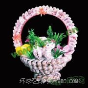 貝殼花籃