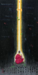 明心剎那之二（中國畫）137&times;67㎝ 2011年