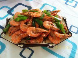 菜花炒對蝦 菜花炒對蝦