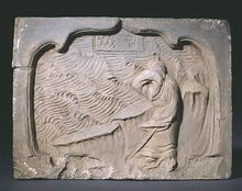 故宮館藏曹娥投江磚雕