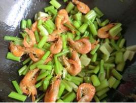 芹菜炒蝦 芹菜炒蝦