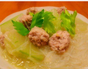 冬瓜冬粉豬肉丸