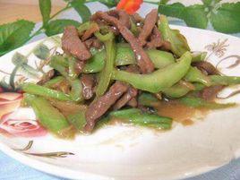 牛肉炒芥菜 牛肉炒芥菜