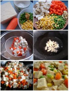 七彩豆腐煲 七彩豆腐煲