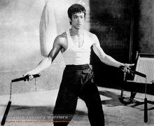 李小龍雙節棍的表演