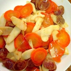 山藥胡蘿蔔炒風乾腸 山藥胡蘿蔔炒風乾腸