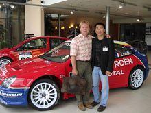 在雪鐵龍運動部受訓期間與菲利普的合影