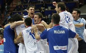 2009年歐錦賽，塞爾維亞隊晉級決賽