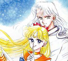 美戰原畫集1中的水手金星和昆茨埃特