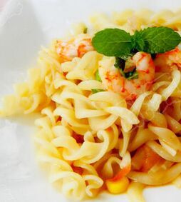 薄荷鮮蝦番茄面 薄荷鮮蝦番茄面