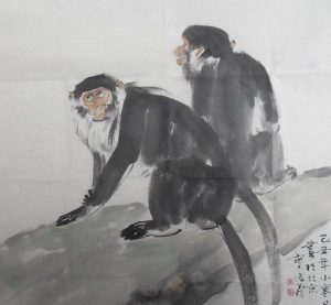畫中的猴