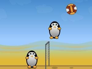 雙人企鵝排球小遊戲