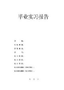 畢業實習報告 畢業實習報告