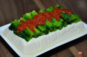 萵筍葉豆腐 萵筍葉豆腐