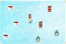 溜冰場收集食物