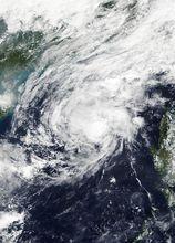 強熱帶風暴海葵 衛星雲圖