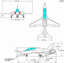 T-45“蒼鷹”三面圖