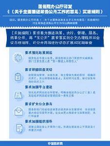 關於全面推進政務公開工作的意見實施細則 關於全面推進政務公開工作的意見實施細則