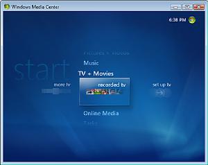 windows XP Media Center Edition