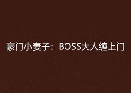 豪門小妻子:BOSS大人纏上門 豪門小妻子:BOSS大人纏上門