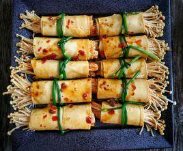金針菇豆皮卷 金針菇豆皮卷