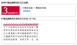 杭州公交B3路高峰跨線車 杭州公交B3路高峰跨線車