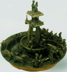 綠釉陶水榭 綠釉陶水榭