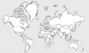 索科特拉島麻雀分布圖