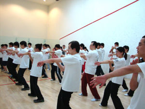 北京詠春拳學總會上課中